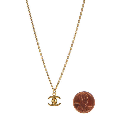 Chanel Turnlock CC Necklace Gold 2 of 7