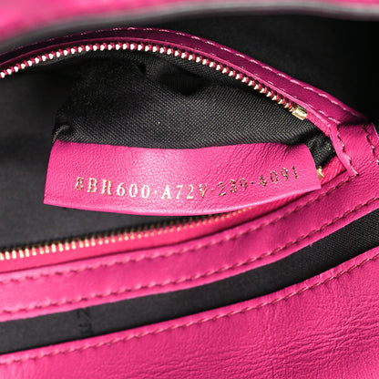 Fendi Nappa FF 1974 Embossed Baguette Ciclamino Pilar 7 of 10
