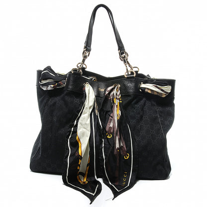 Gucci Monogram Large Positano Tote Black 1 of 9