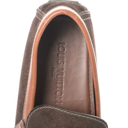 Louis Vuitton Suede Hockenheim Loafers 7 Brown 7 of 10