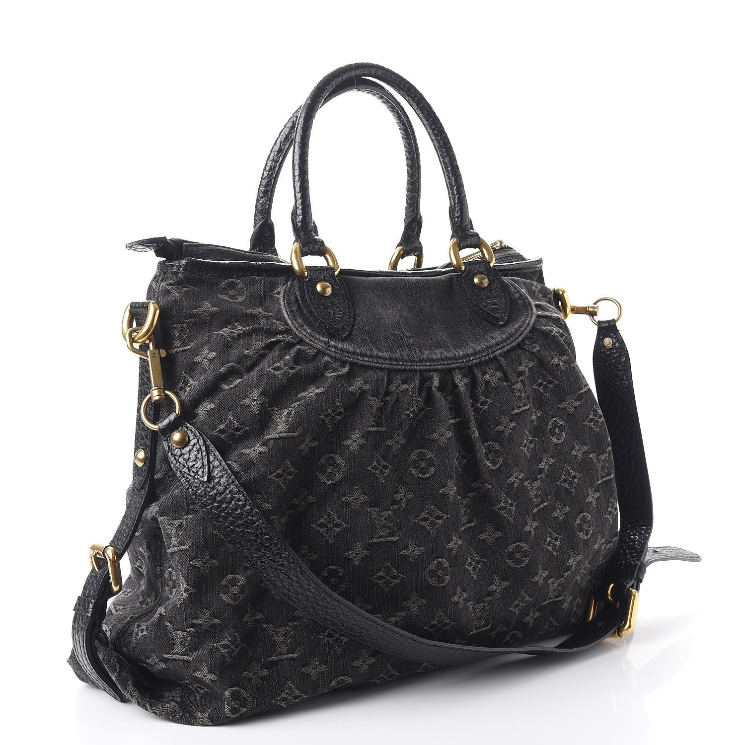 Louis Vuitton Denim Neo Cabby GM Black 3 of 8