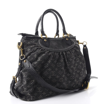 Louis Vuitton Denim Neo Cabby GM Black 3 of 8