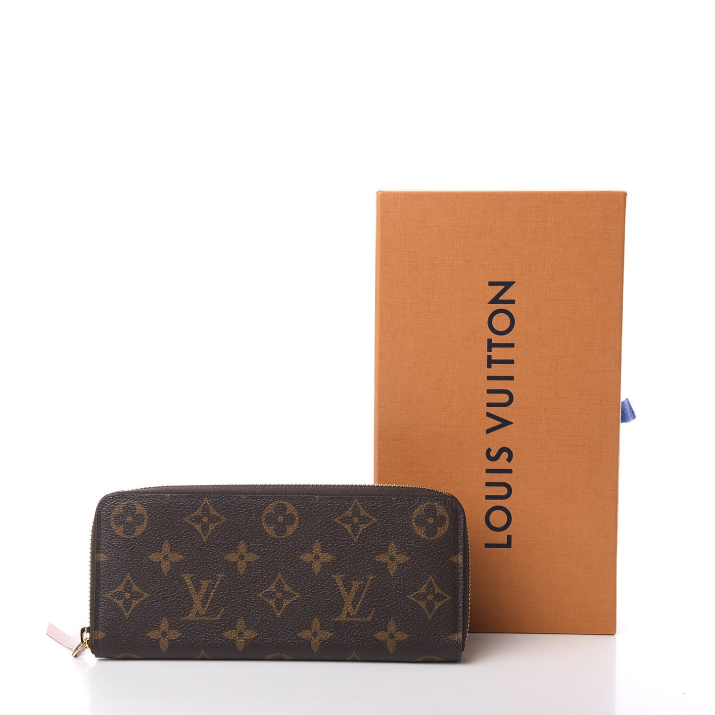 Monogram Clemence Wallet Rose Ballerine