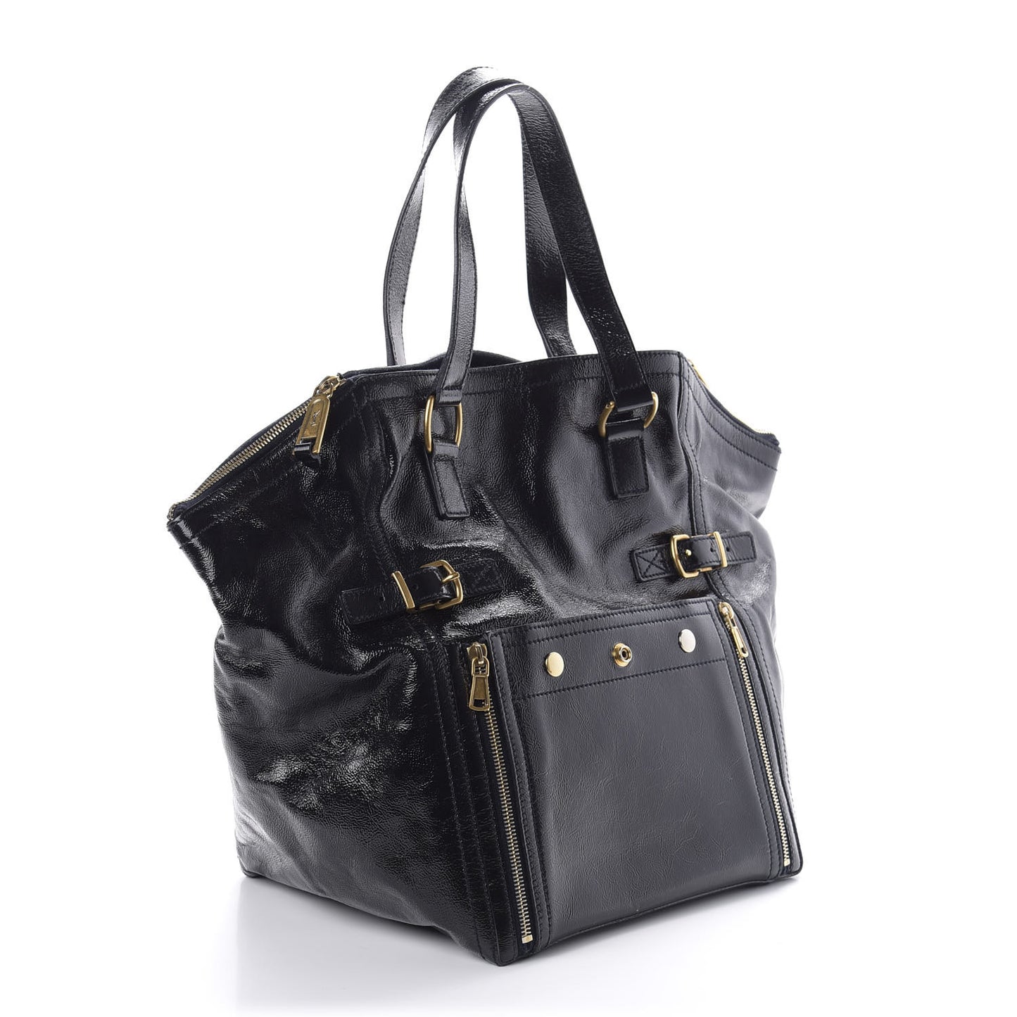 Patent Large Downtown Tote Black