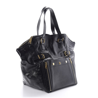 Saint Laurent Patent Large Downtown Tote Black 3 of 10