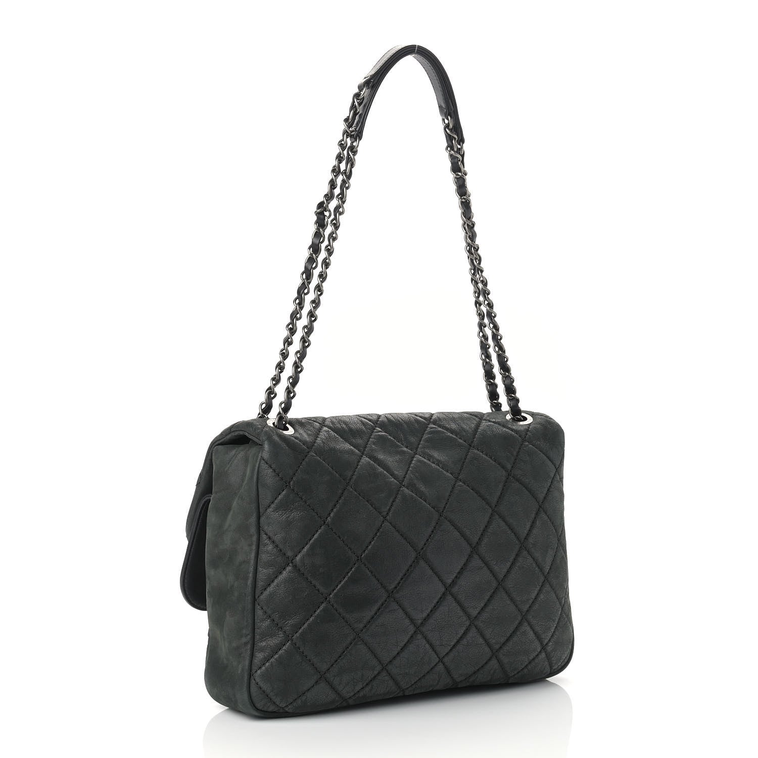 Chanel Iridescent Calfskin Jumbo In the Mix Double Flap Black 3 of 10