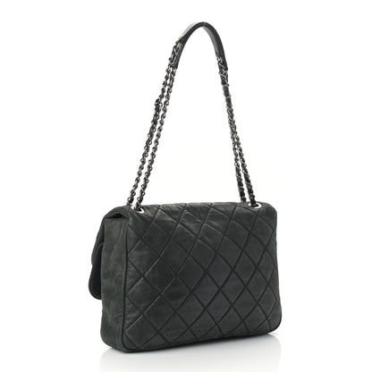 Chanel Iridescent Calfskin Jumbo In the Mix Double Flap Black 3 of 10