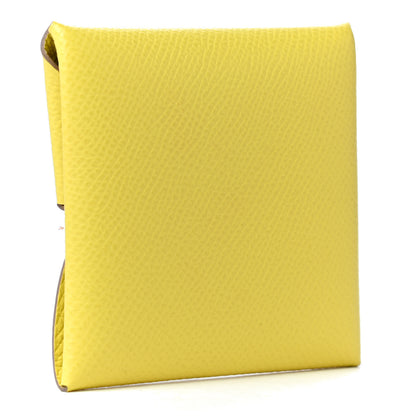 Hermes Epsom Bastia Coin Purse Lime 2 of 4