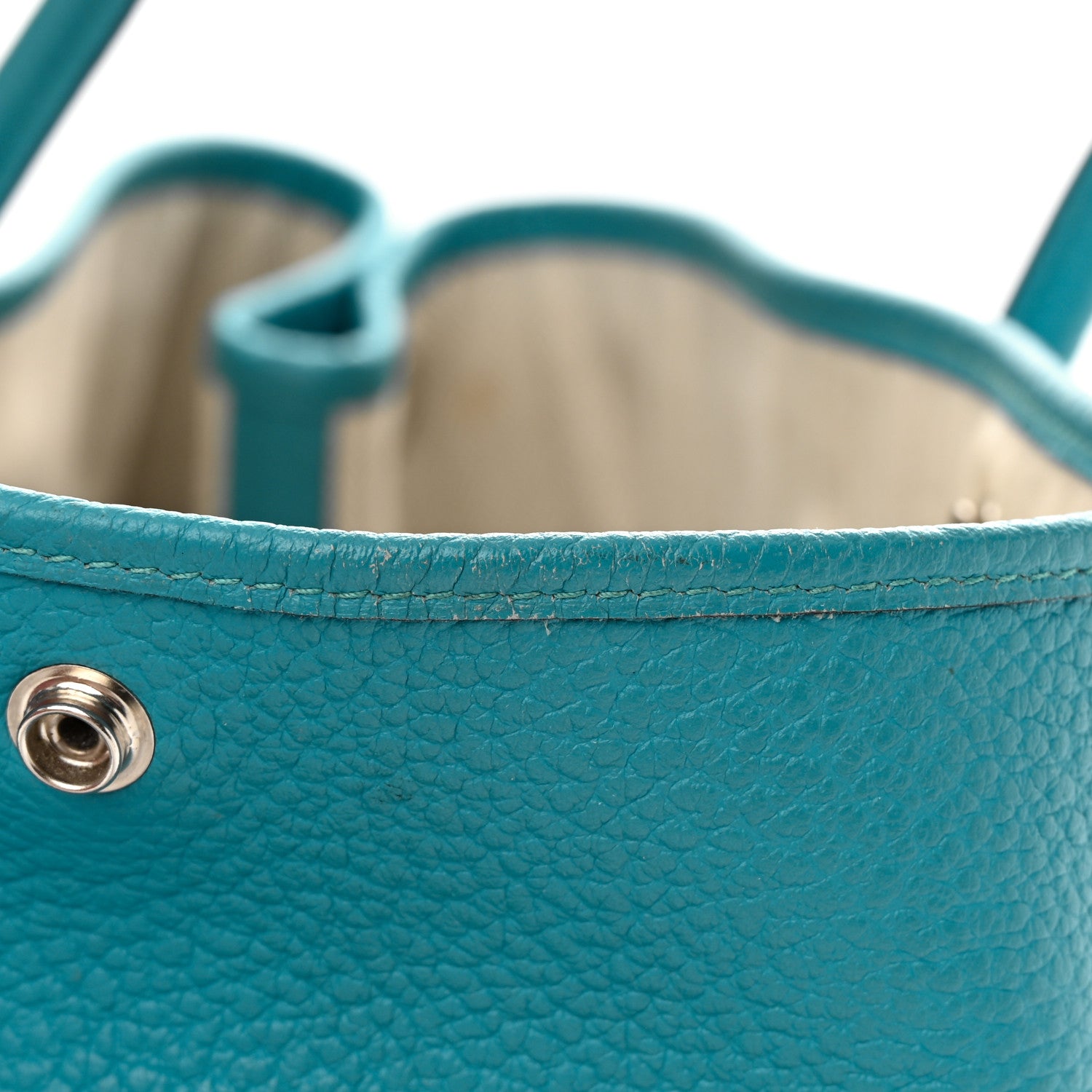 Hermes Vache Country Garden Party 36 MM Turquoise 17 of 21