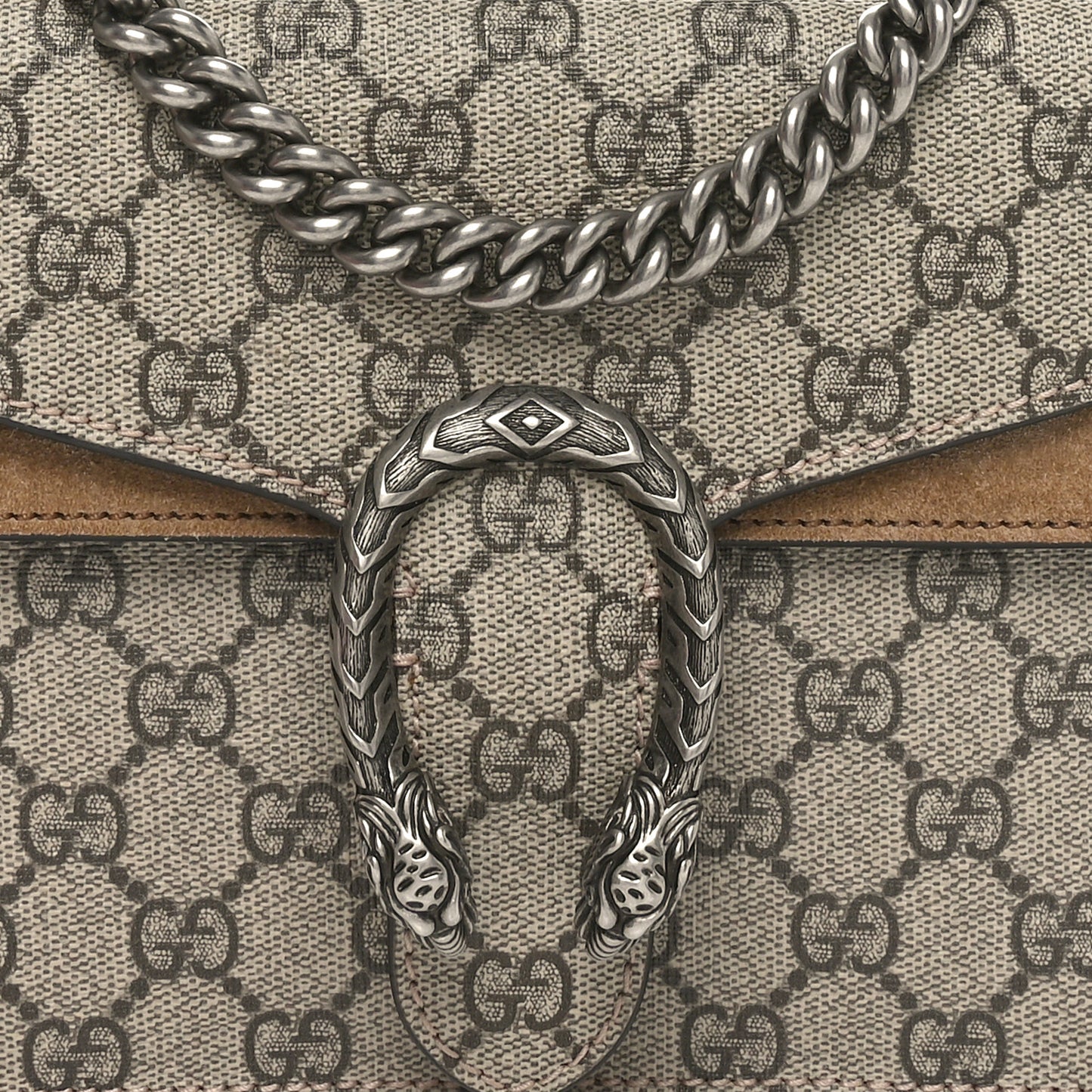 GG Supreme Monogram Mini Dionysus Shoulder Bag Taupe