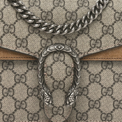 Gucci GG Supreme Monogram Mini Dionysus Shoulder Bag Taupe 8 of 10