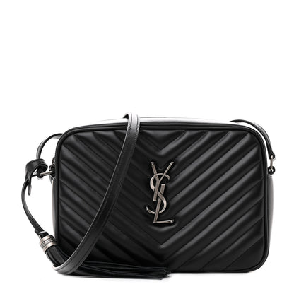 Saint Laurent Calfskin Matelasse Monogram Lou Camera Bag Black 1 of 11