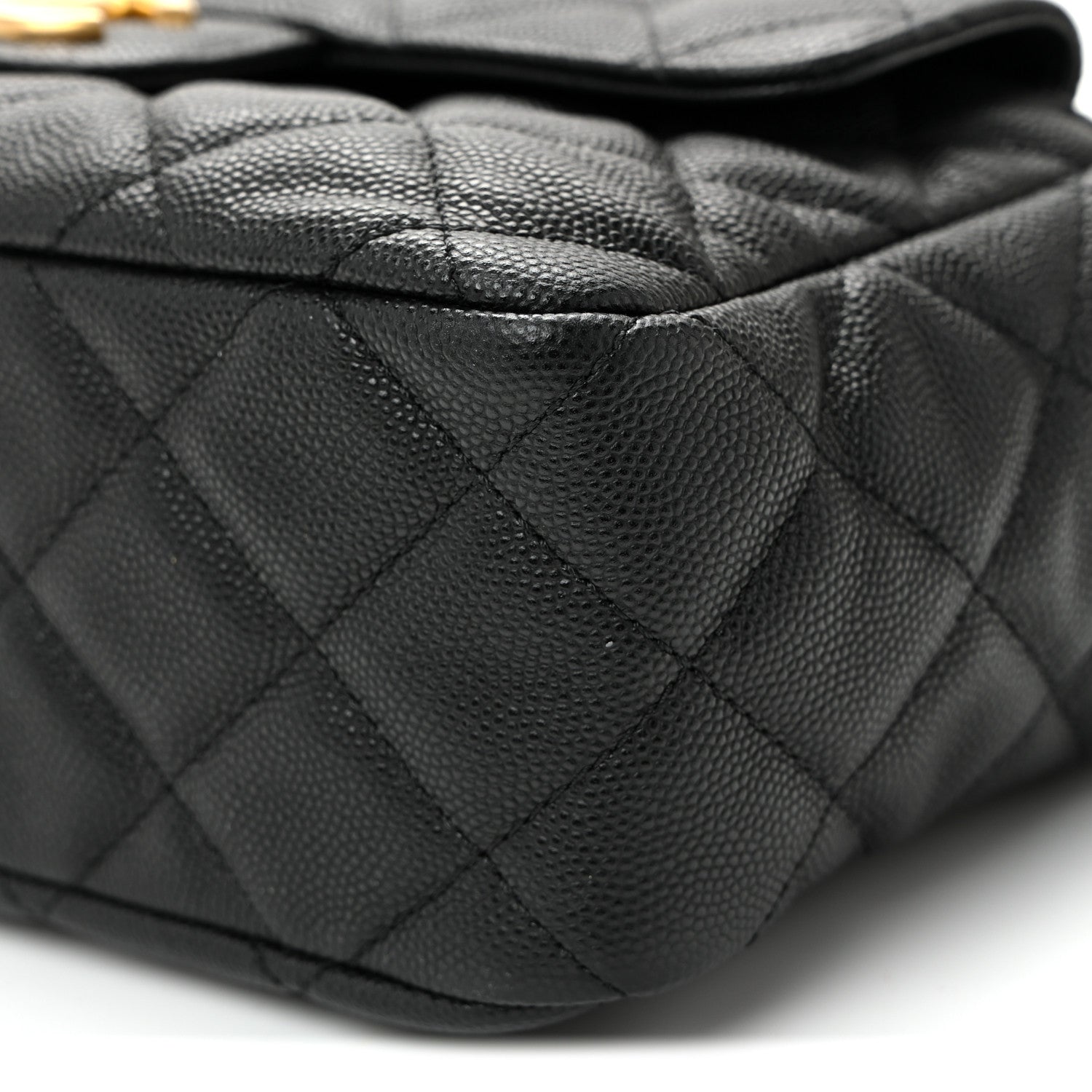 Chanel Caviar Quilted Wavy CC Hobo Black 9 of 9