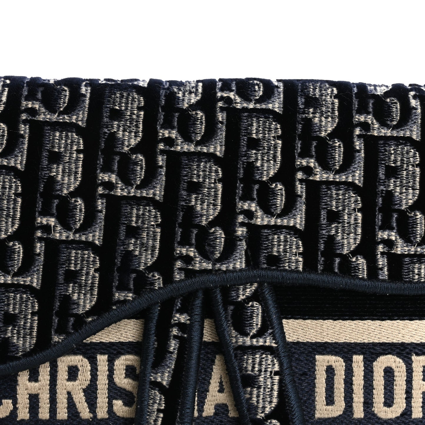 Velvet Oblique Saddle Belt Bag Blue