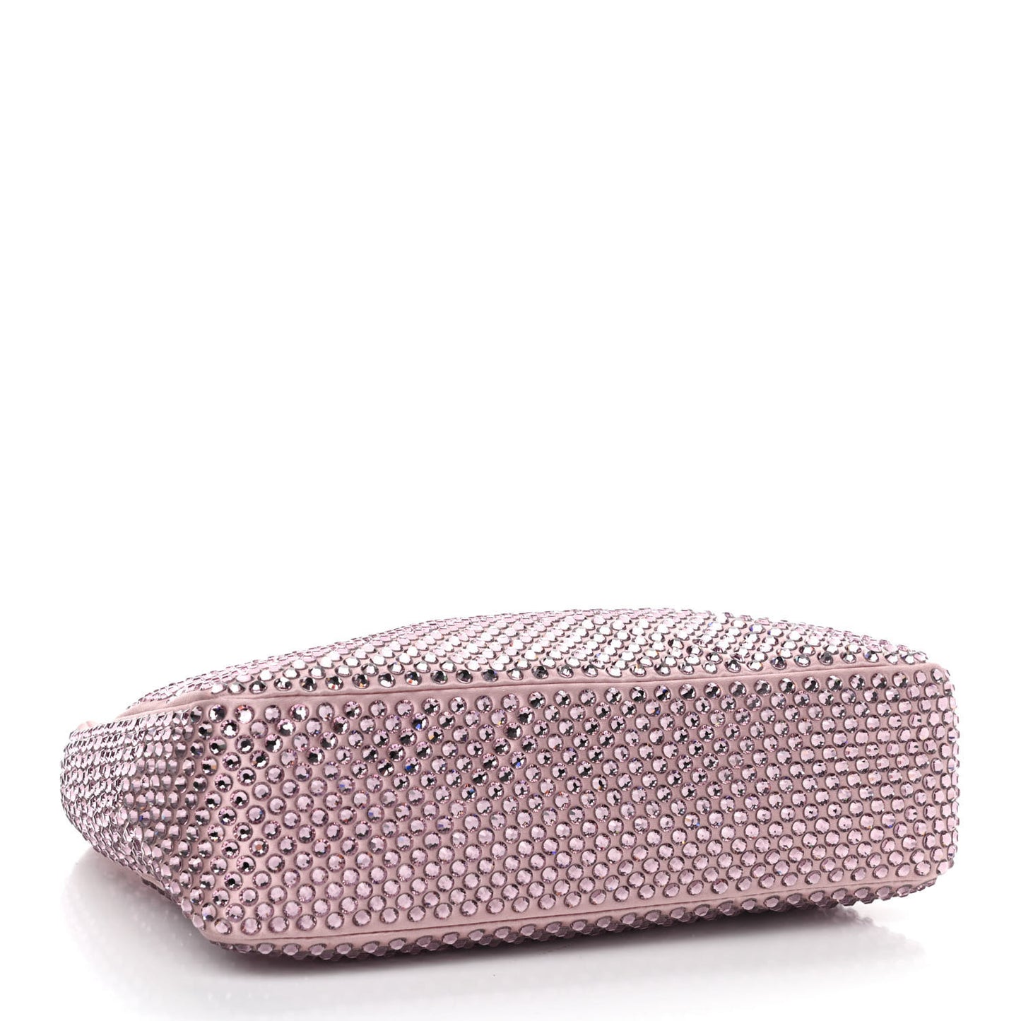 Satin Crystal Mini Re-Edition 2000 Bag Alabastro