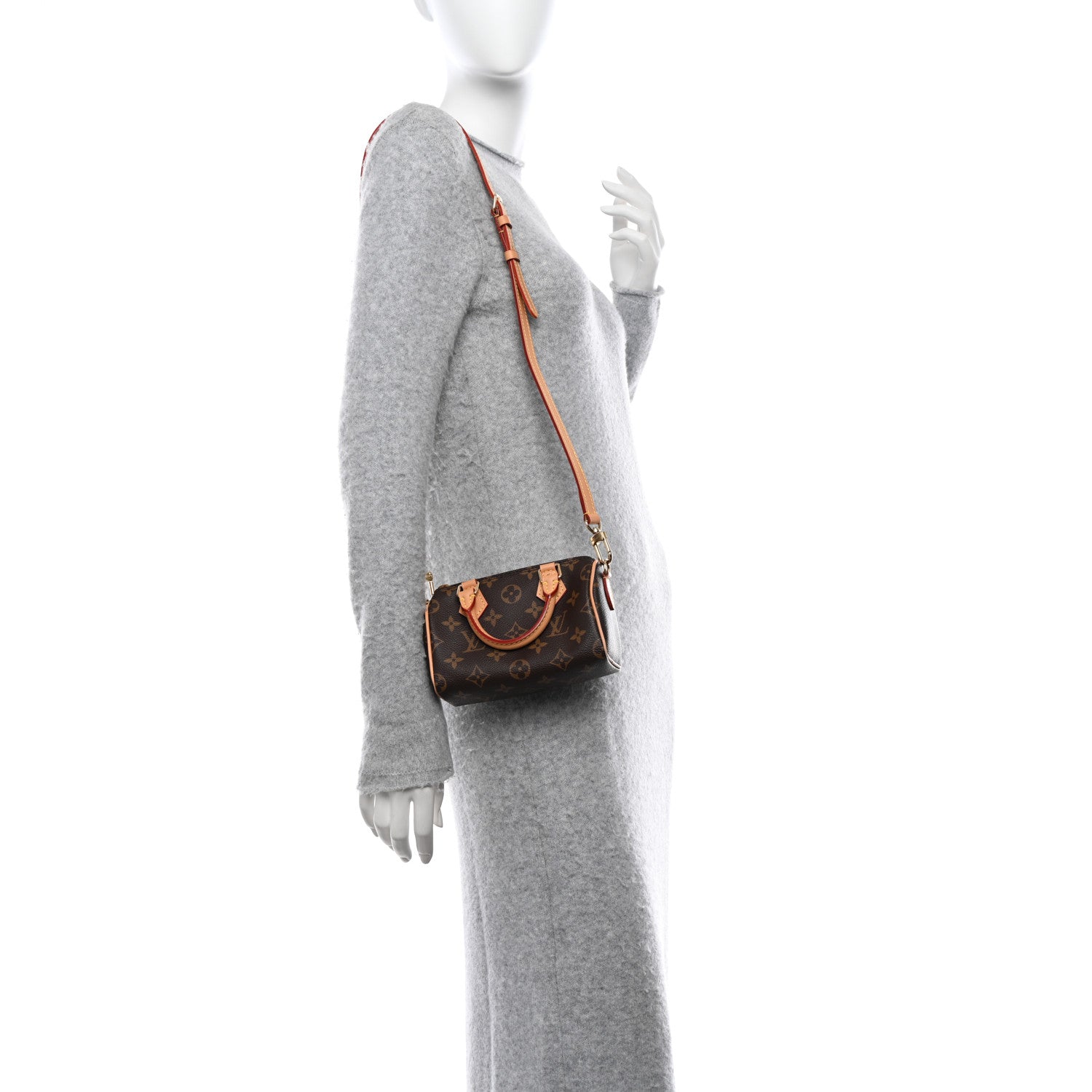 Louis Vuitton LOUIS VUITTON Monogram Nano Speedy Bandouliere 2 of 11
