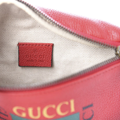 Gucci Grained Calfskin Small Logo Belt Bag Hibiscus Red 8 of 11