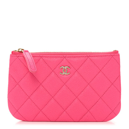 Chanel Caviar Quilted Small Cosmetic Case Pink 1 of 8
