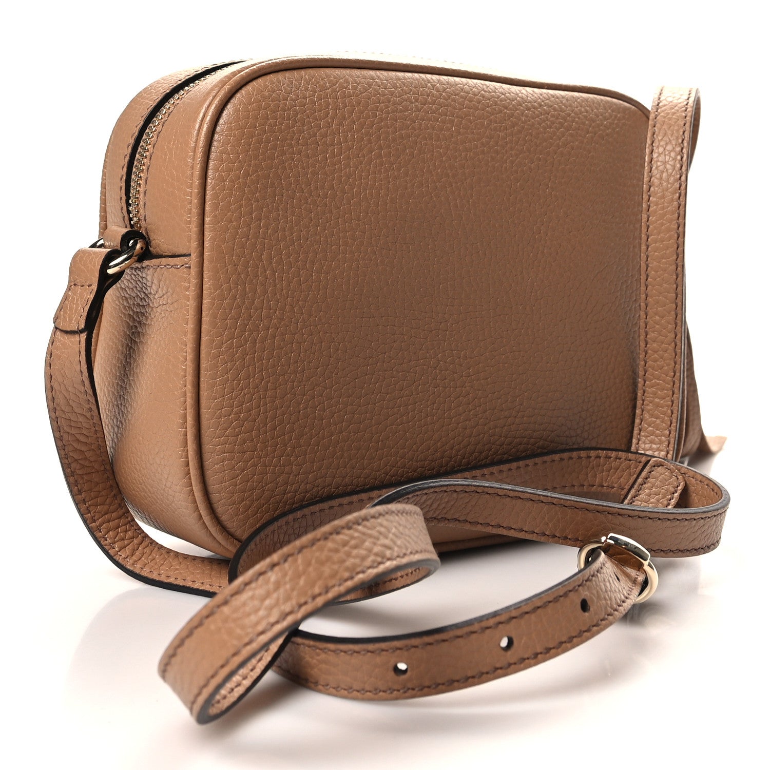 Gucci Pebbled Calfskin Small Soho Disco Bag Camelia 3 of 11