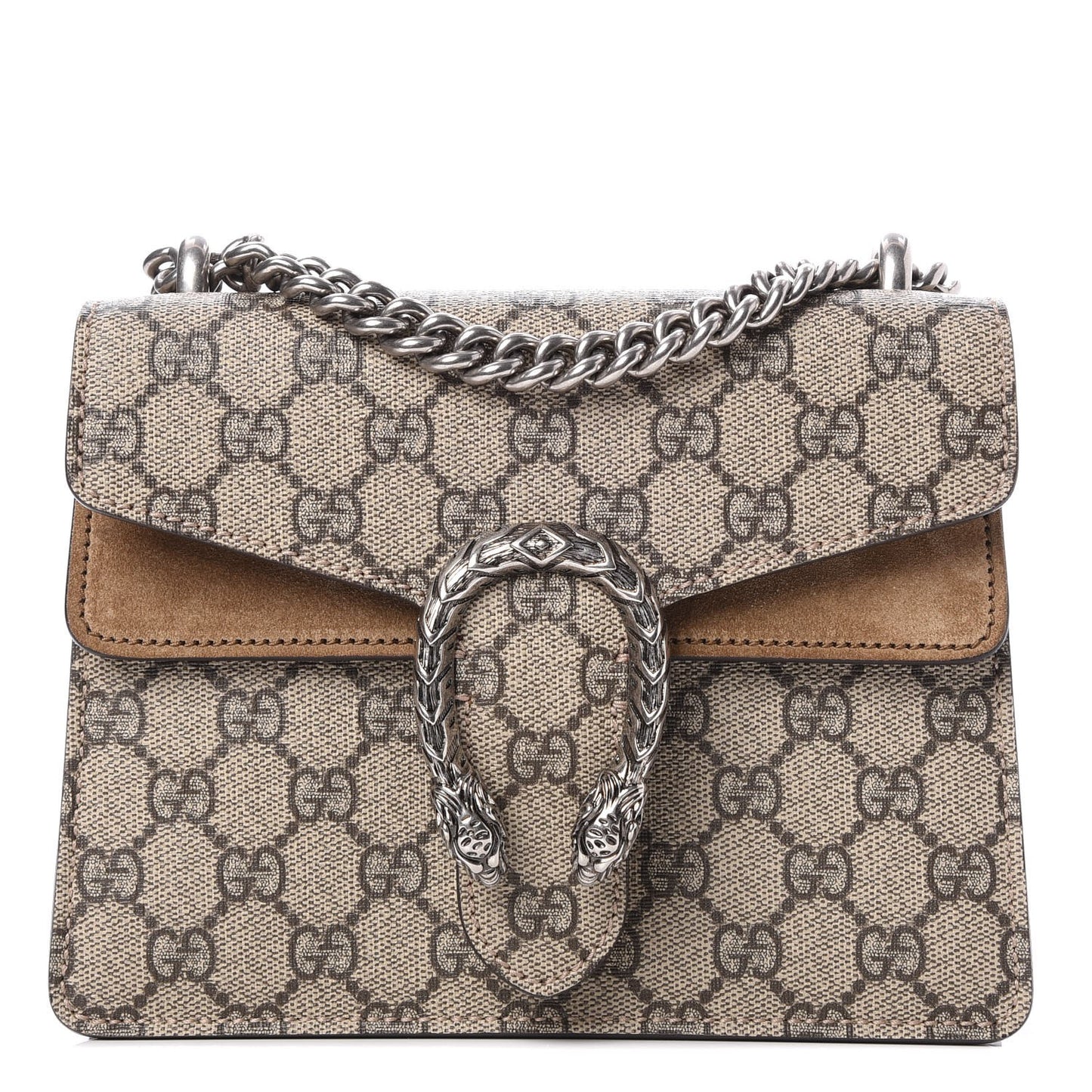GG Supreme Monogram Mini Dionysus Shoulder Bag Taupe