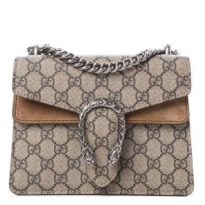 Gucci GG Supreme Monogram Mini Dionysus Shoulder Bag Taupe 1 of 8