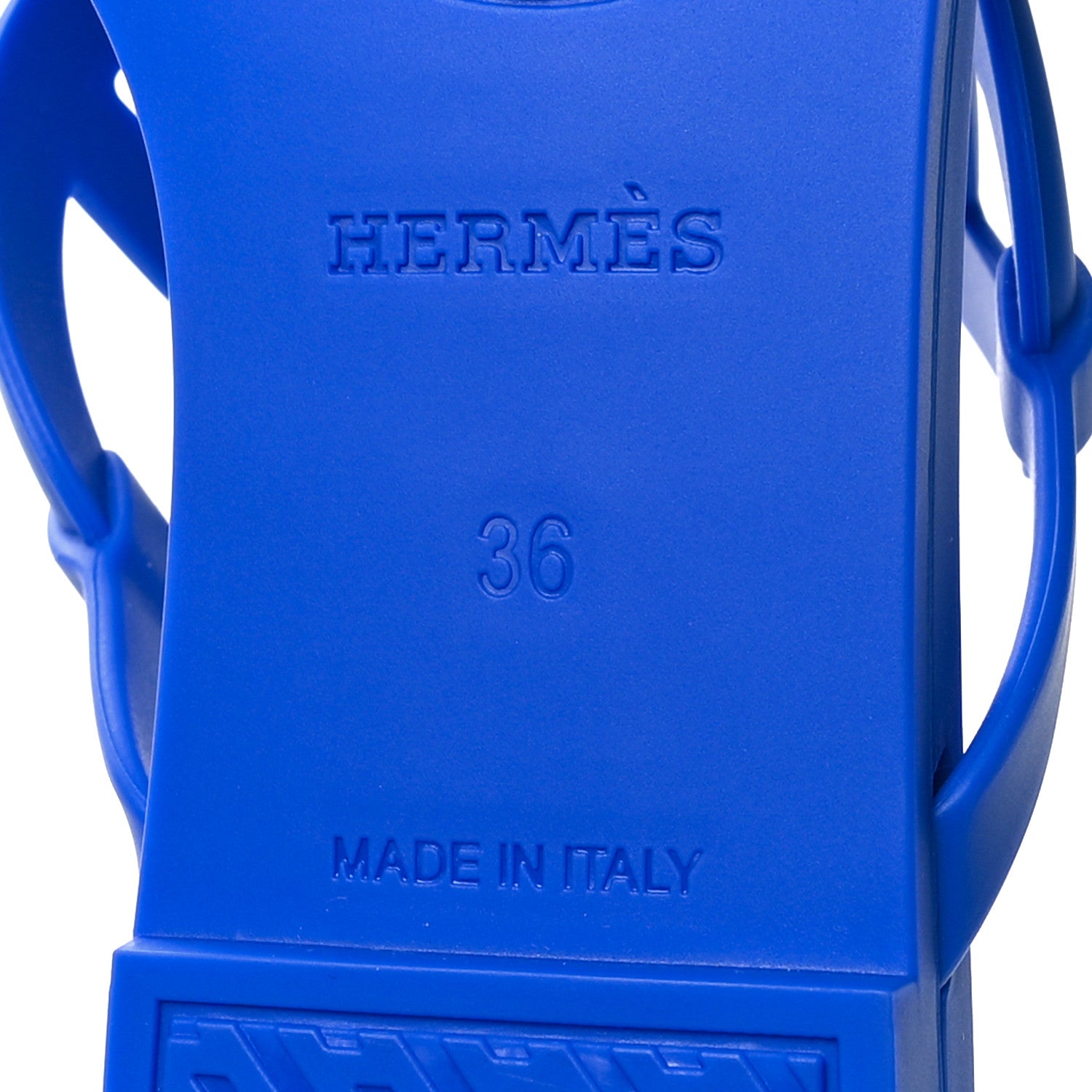 Hermes Rubber Womens Egerie Sandals 36 Bleu Outremer 7 of 8