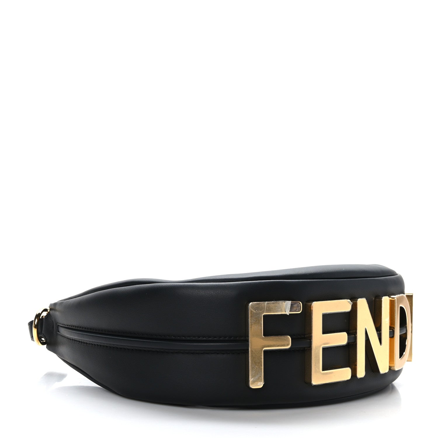 Fendi Vitello Grace Matte Small Fendigraphy Hobo Bag Black 4 of 10
