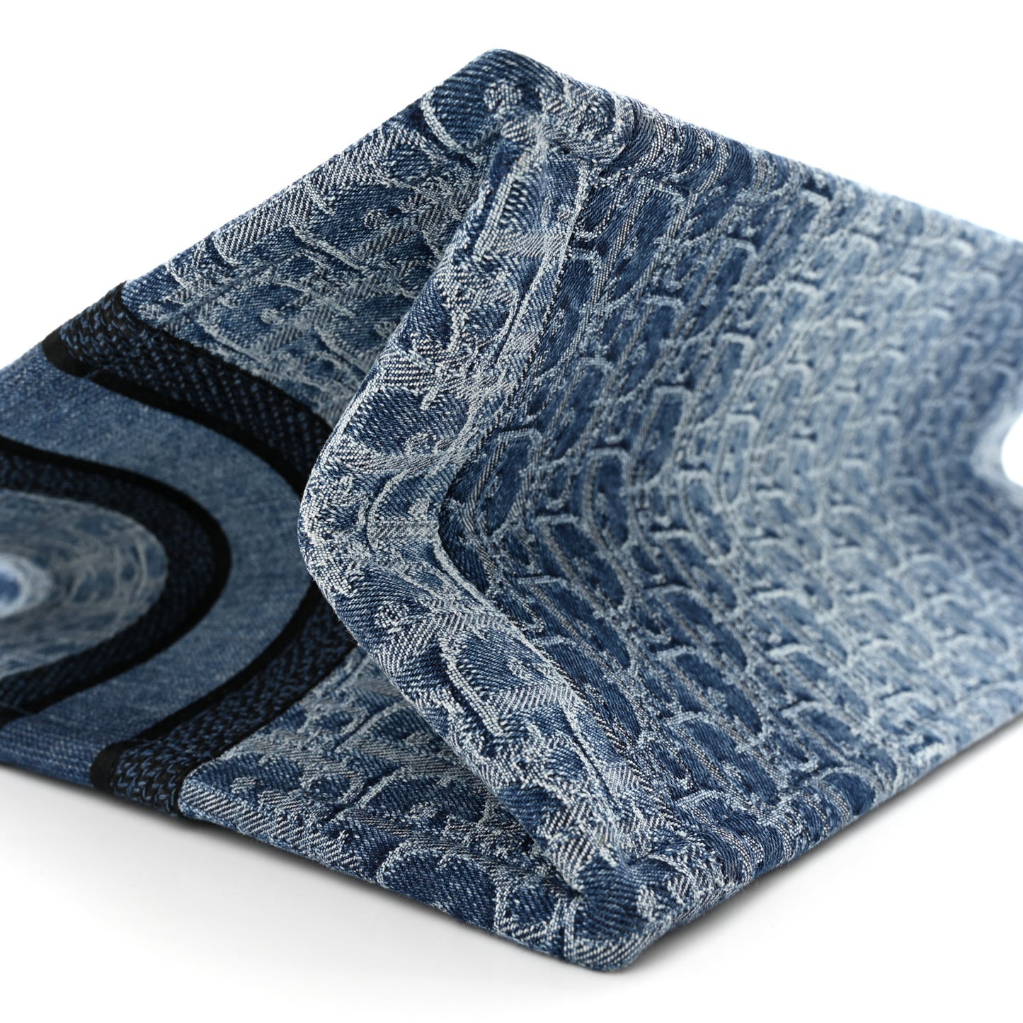 Oblique Denim Medium Book Tote Blue