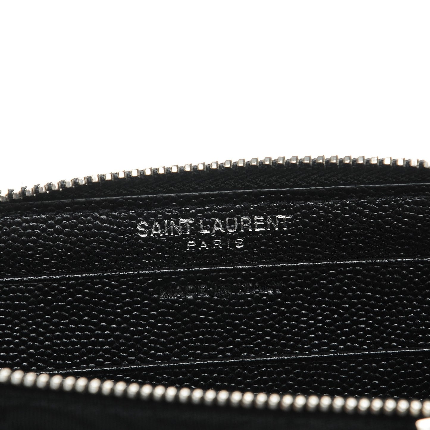 Grain De Poudre Matelasse Chevron Monogram Zip Around Wallet Black