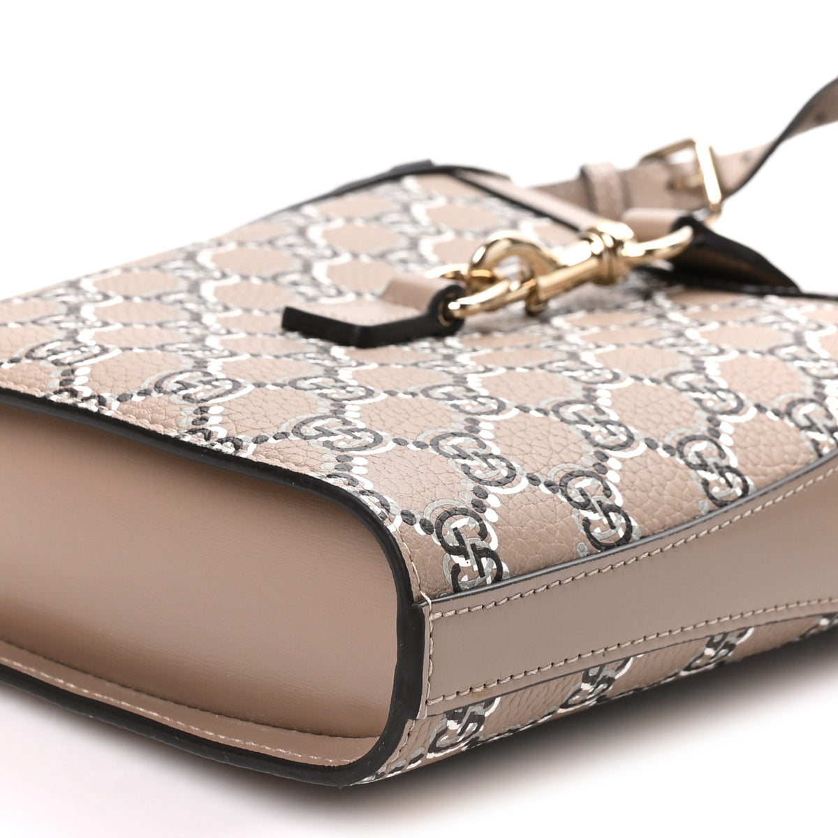 GG Shadow Monogram Mini Bucket Bag Beige