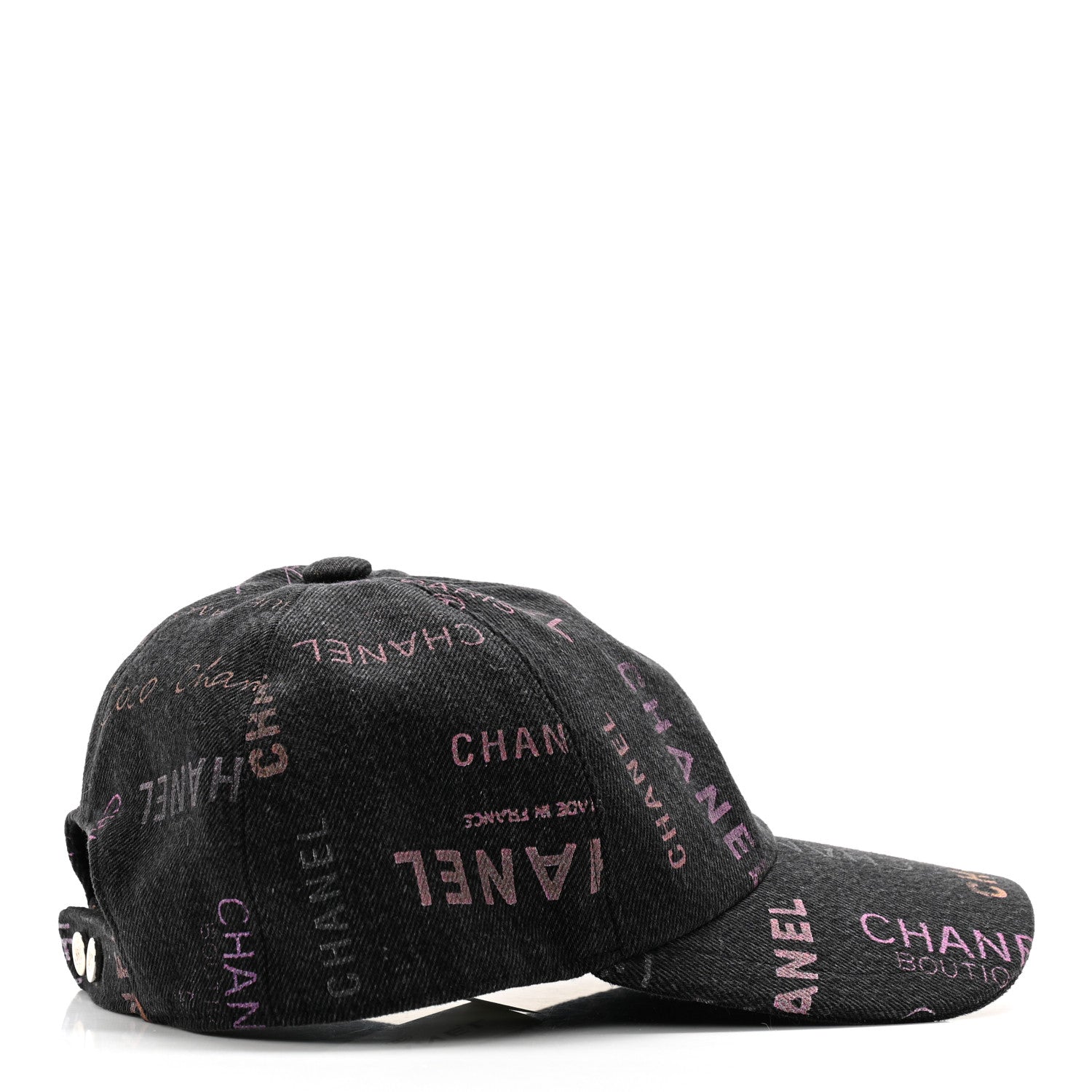 Chanel Denim Mood Cap Hat Black 5 of 8