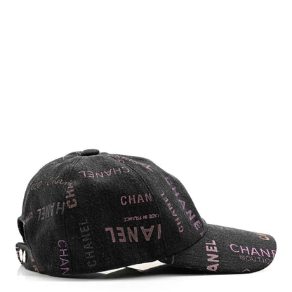 Chanel Denim Mood Cap Hat Black 5 of 8