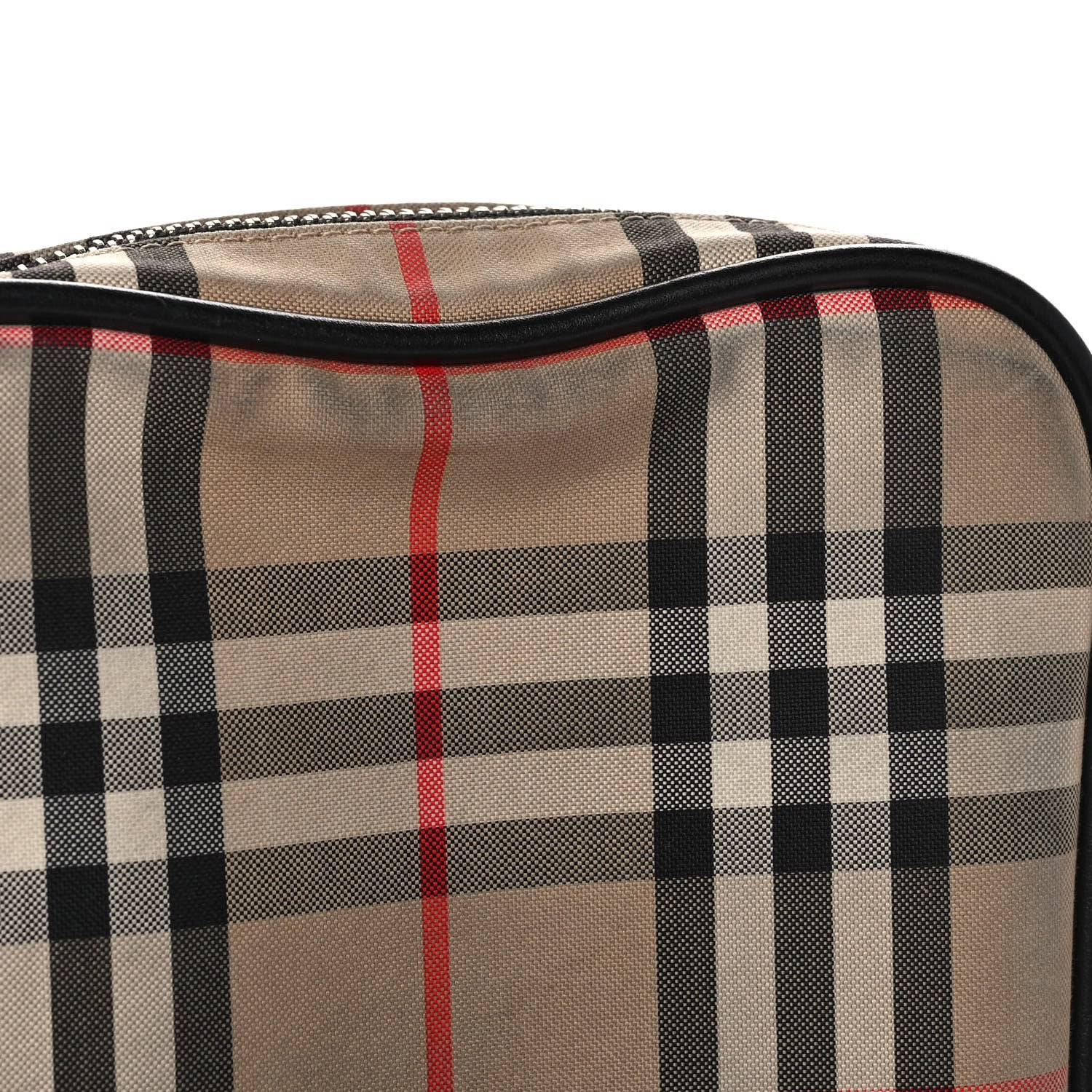 Burberry Canvas Calfskin Vintage Check Freddie Crossbody Bag Archive Beige 14 of 19