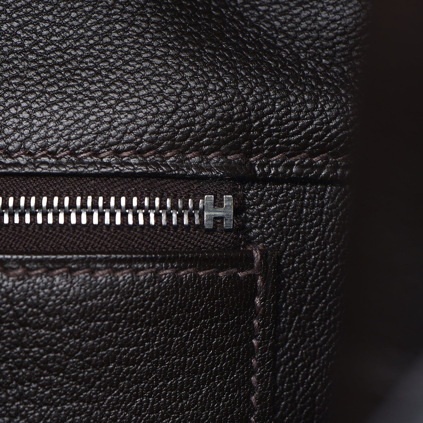 Toile Togo Birkin 40 Chocolate
