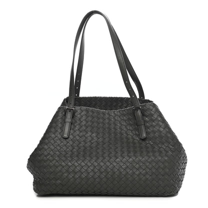 Bottega Veneta Nappa Intrecciato Medium Seamless Tote Light Grey 1 of 10