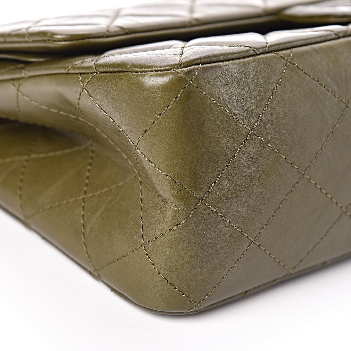 Aged Calfskin Quilted 2.55 Reissue 227 Flap Dark Green