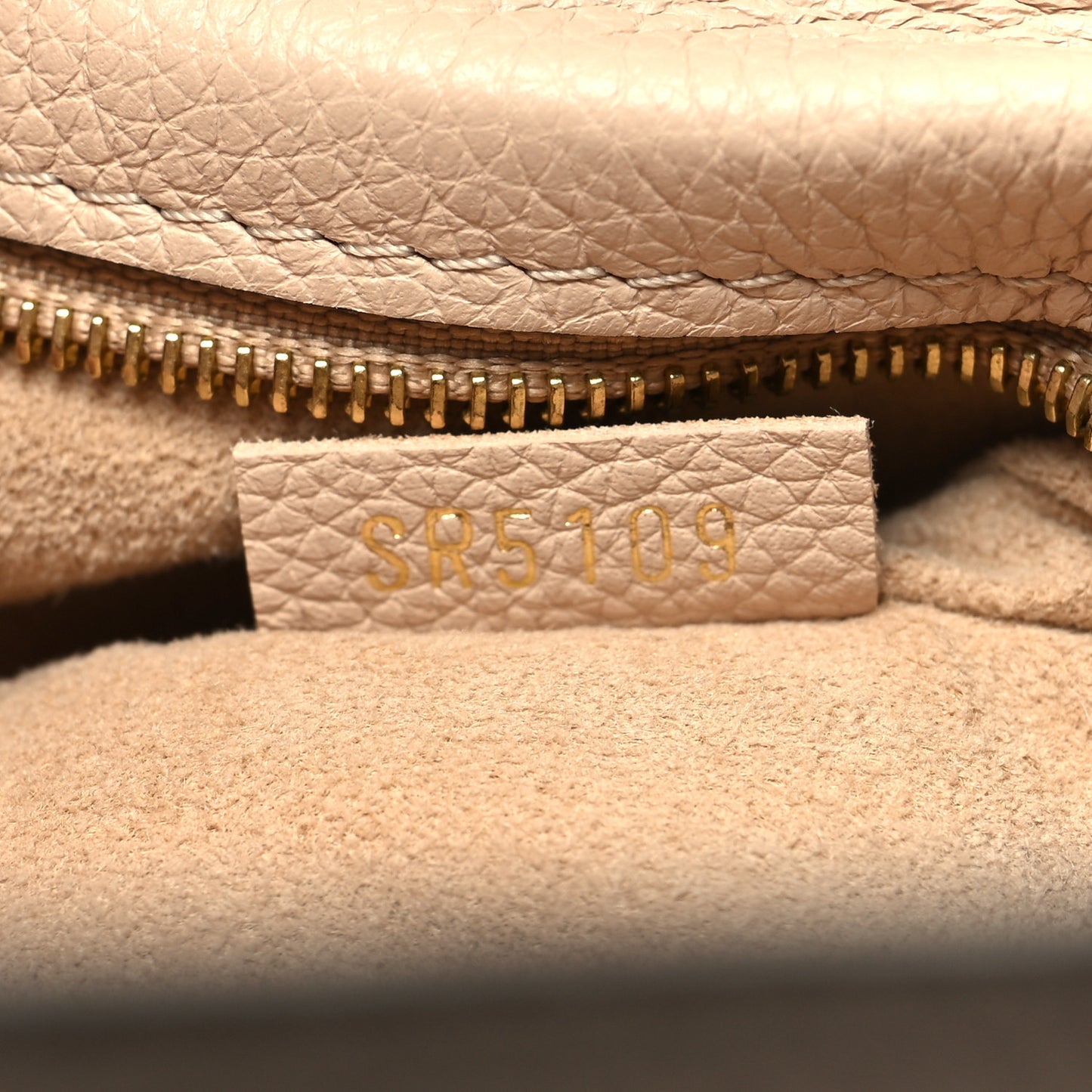 Calfskin Monogram On My Side MM Laurier Green Toffee Latte Beige