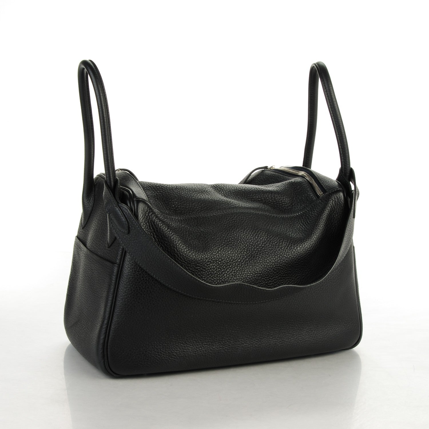 Hermes Taurillon Clemence Lindy 34 Black 3 of 7