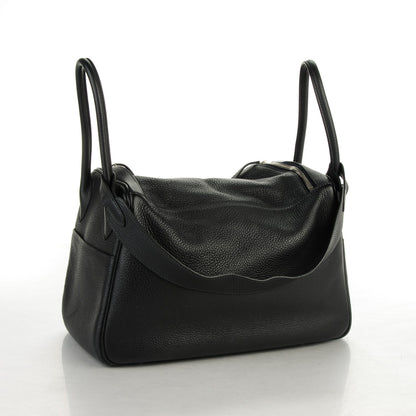 Hermes Taurillon Clemence Lindy 34 Black 3 of 7