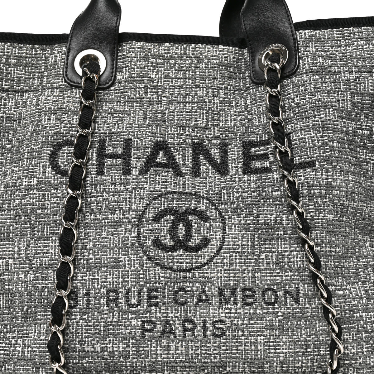 Canvas Medium Deauville Tote Charcoal