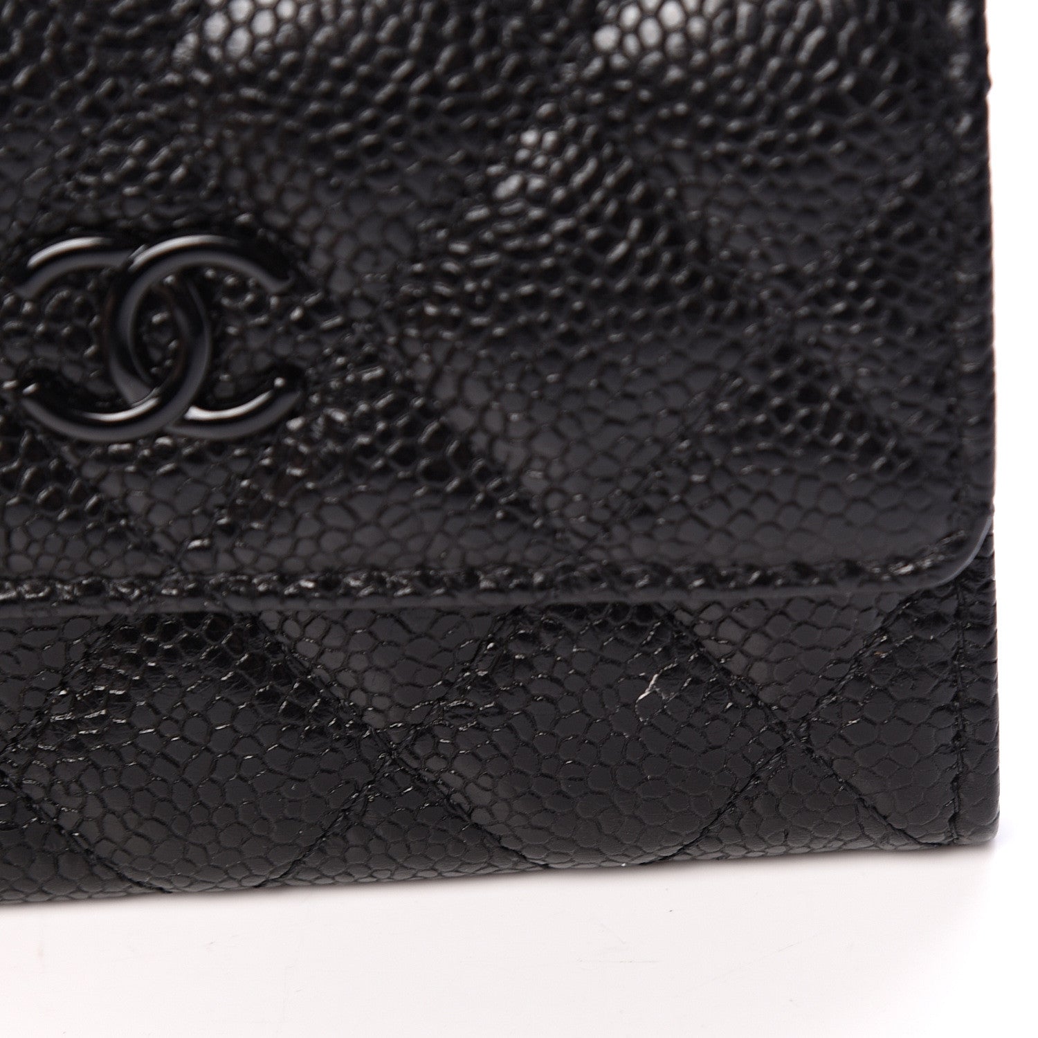 Chanel Caviar Quilted Incognito Flap Card Holder Black 8 of 9