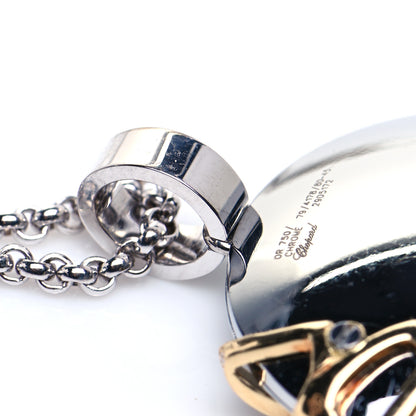 Chopard 18K Yellow White Gold Diamond Chrome Necklace 6 of 8