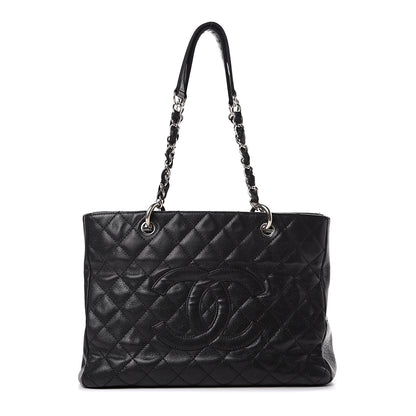 Chanel Caviar Quilted Grand Shopping Tote GST Black 1 of 16
