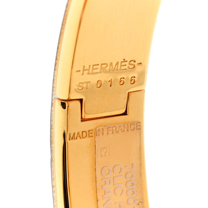 Hermes Enamel Narrow Clic Clac H Bracelet PM Orange 5 of 5