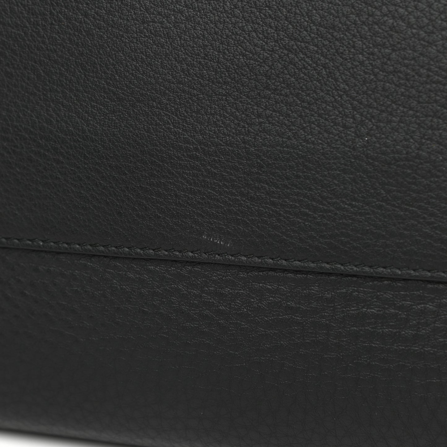 Calfskin Blackout Hardware Perforated Papier B4 Tote Black