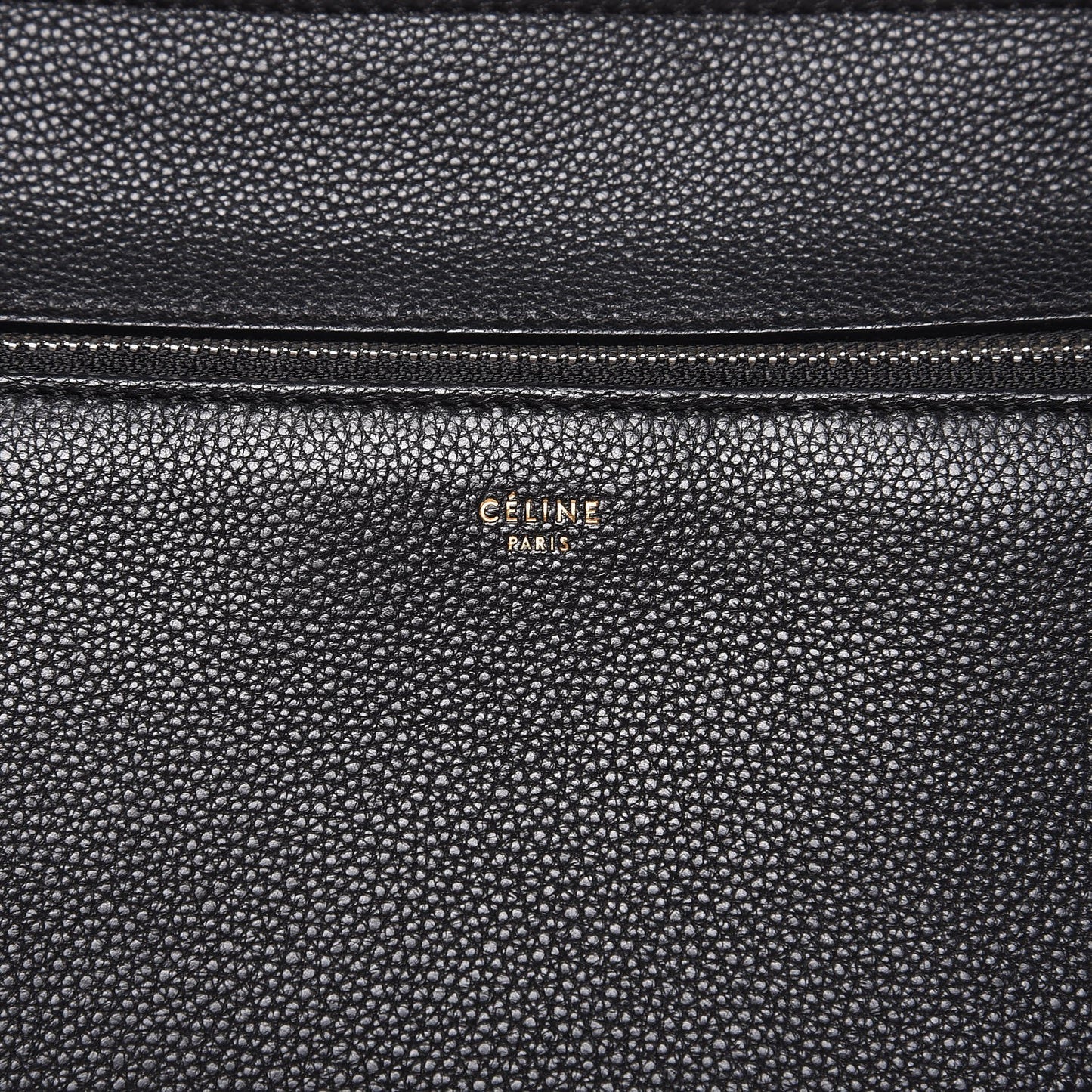 Drummed Calfskin Small Edge Shoulder Bag Black
