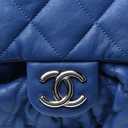 Chanel Washed Lambskin Quilted Medium Chain Around Messenger Blue 28 of 33