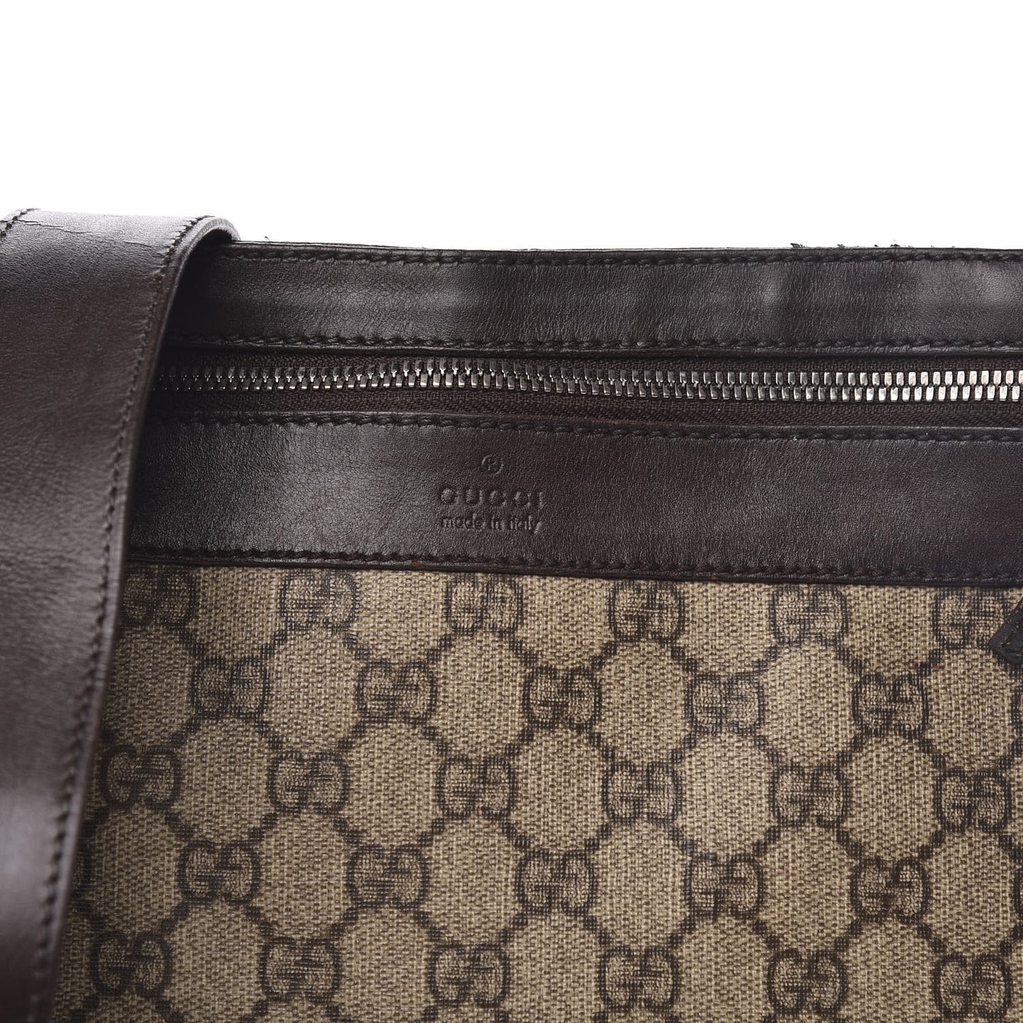 GG Plus Monogram Messenger Bag Brown