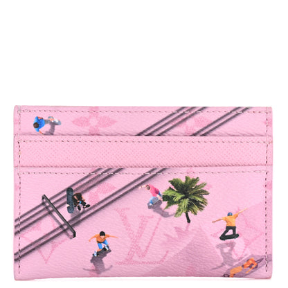 Louis Vuitton Monogram Double Card Holder Pink 1 of 9