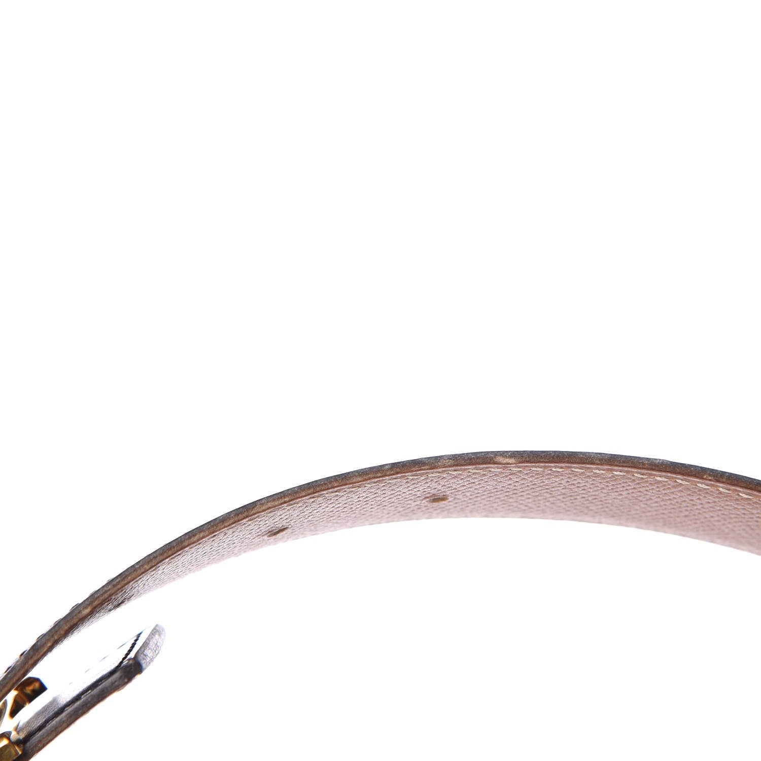 Hermes Box Courchevel 32mm H Belt 85 Black Gold 7 of 8